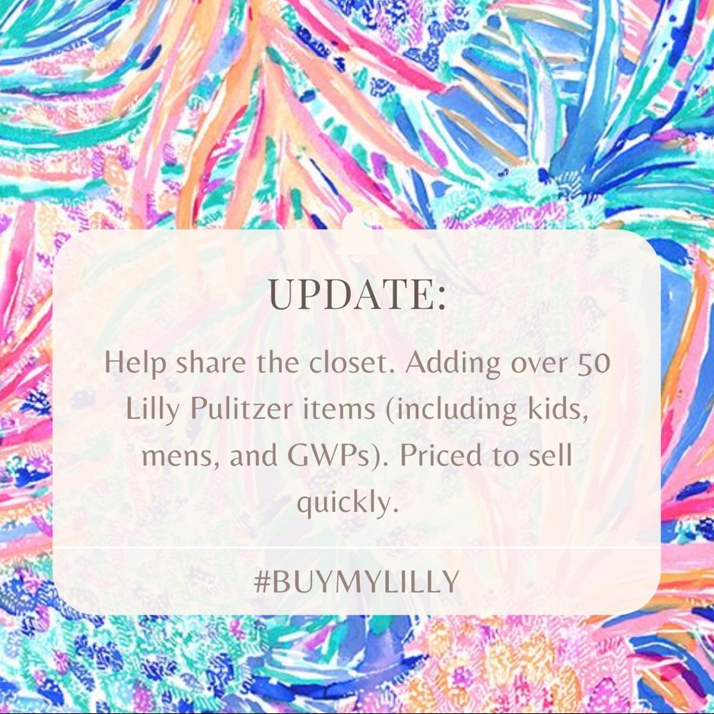 Lilly Pulitzer Closet For Sale